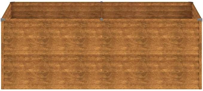 Corten Steel Garden Raised Bed 77.2x39.4x27.2 Weathering Steel Planter Box for Outdoor Plants Durable Metal Garden Beds for Vegetables Herbs Flowers
