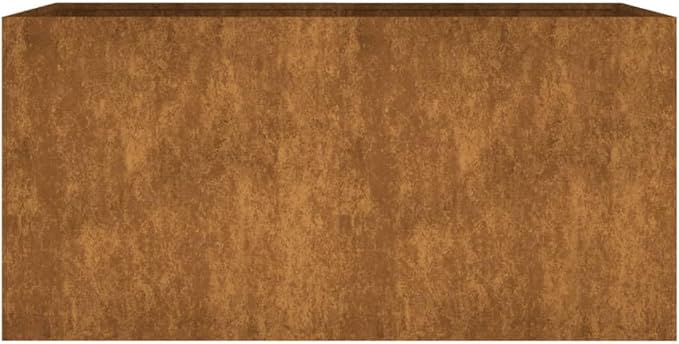 Corten Steel Planter Box for Outdoor Gardening Large Metal Flower Plant Bed for Vegetables Herbs - 31.5 x 15.7 x 15.7