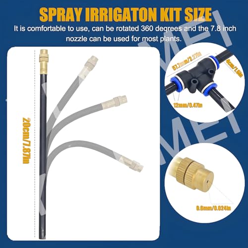 360° Curved Automatic Garden Irrigation System - Drip Watering Kit with Timer Universal Spray Solution for Efficient Plant Care 40m/131ft Coverage
