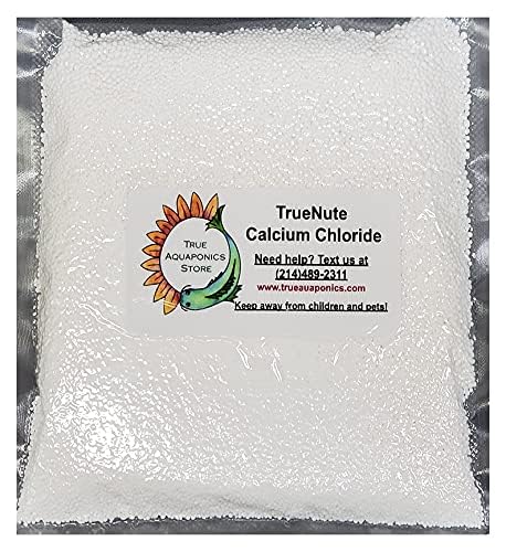 TrueNute Calcium Chloride 16 Ounces for Calcium Deficiency in All Plants Will Stop Blossum End Rot Leaf Tip Burn Deformed New Shoots and Leaf Tips and Distorted and Or Curl at Leaf Tips