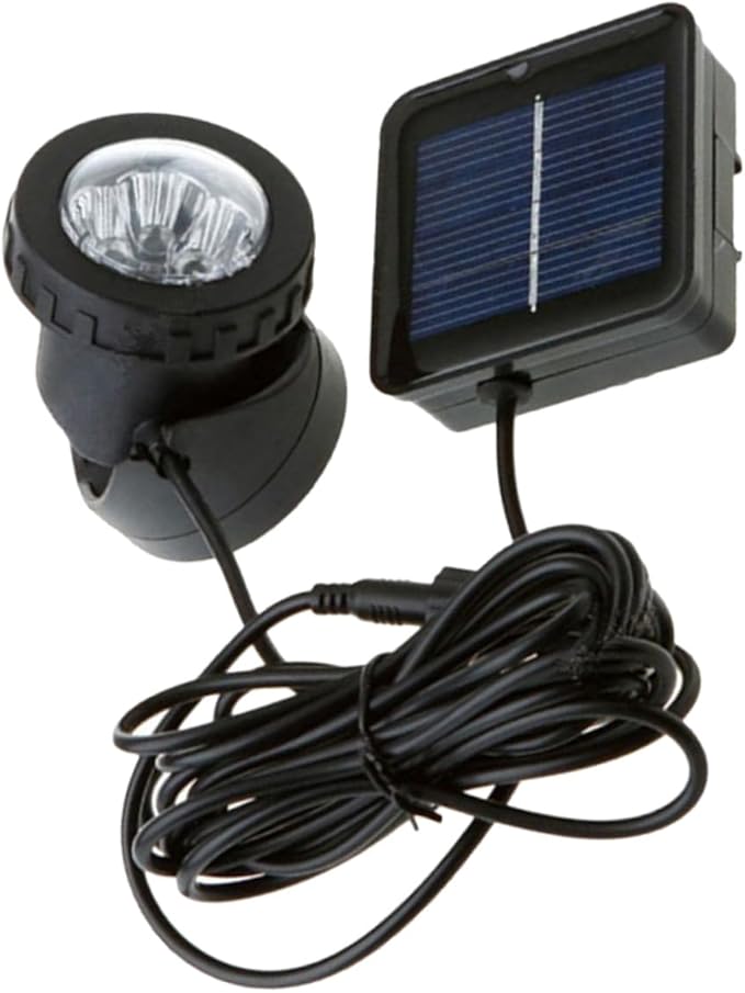 Solar Powered Underwater Spotlight for Fish Tanks Decorative Light for Garden Pool and Outdoor Events Energy Efficient Warm Illumination