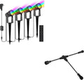 SUNTHIN 4 Pack RGB Color Changing Spot Uplights with Remote &amp 9.8FT T Shape Tee Extension Cord