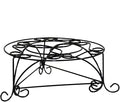 6.25 H Mosaic Metal Black Gold Plant Stand