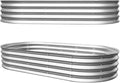 Beaunicorn 2Pcs 6x3x1ft Galvanized Raised Garden Bed Heavy Duty Planter Raised Beds for Outdoor for VegetablesFlowers &ampHerbs Rust-Resistant Metal Garden Bed Easy Assembly