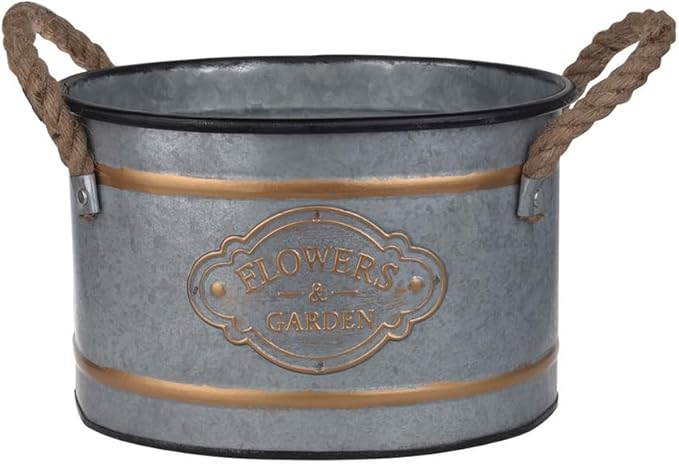 Set of 3 Metal Decorative Pots