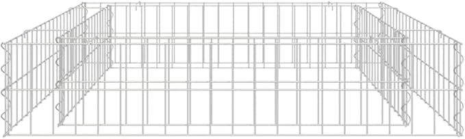 SKM Gabion Raised Bed Galvanized Steel 39.4x39.4x7.9