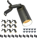 Gardenreet Brass Low Voltage Spot Downlights 12V Outdoor LED Landscape Down Lights for Roof Eaves Tree Garden Yard with 5W MR16 LED Bulb 2700K Warm White(10 Pack)