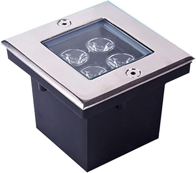 Outdoor Landscape Spotlights Underwater Pond Lights LED Spotlight Outdoor Recessed LED Light for Terrace for Gardens Paths of Swimming Pools Illumination Lights(Yellow 4W