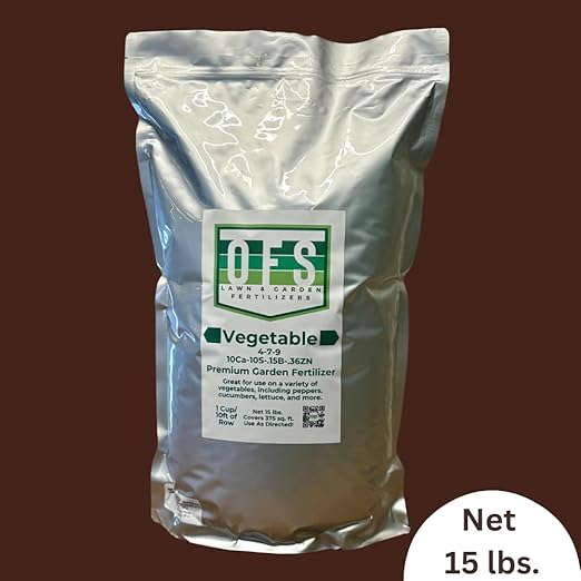 Vegetable Garden Fertilizer 4-7-9 NPK 15 lbs with Calcium and Micronutrients