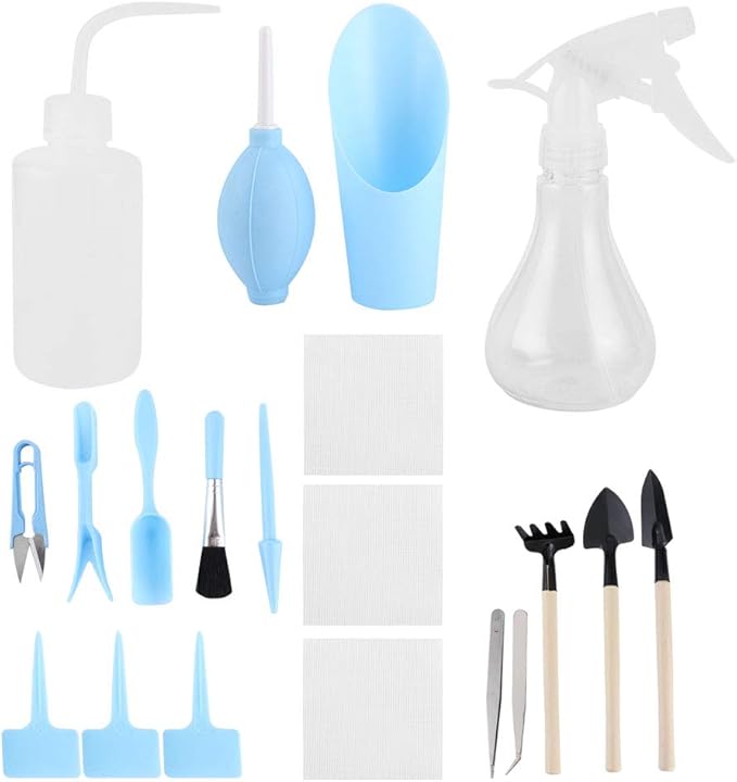 Lightweight Plants Tool Set Easy to Carry and for Bonsai Indoors Small Plants with Bonsai Plants Tool (Blue)