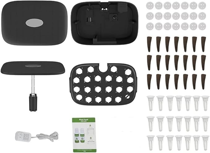Hydroponics Growing Kit 21-Pod LED Grow Light Wi-Fi Smart Garden with 4.8-inch Large-Screen Display Herb Garden Planter