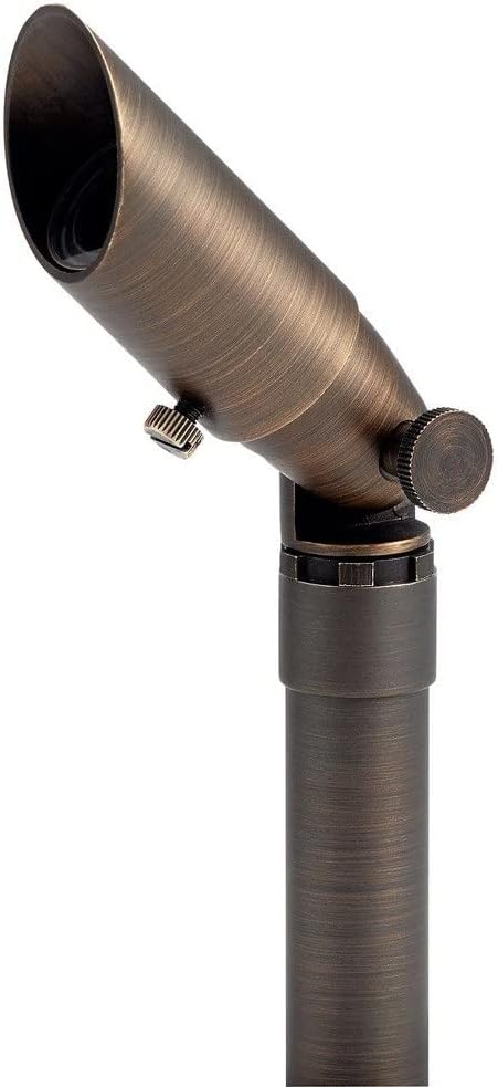 Kichler 15483CBR Transitional One Light Landscape Accent from Cast Brass Collection in Brass Finish 5.00 inches