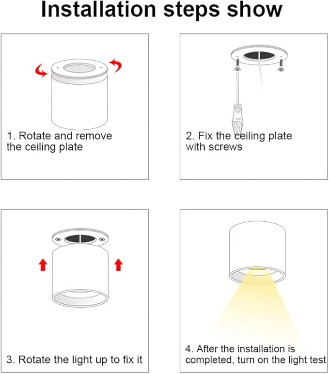 2 Packs Led Spotlight Cylinder Ceiling Downlight Mounted Accent Spot Lighting Indoor AlumiExpression artistique m Housing Directio l Spotlights for Bedroom Kitchen Island Corridor