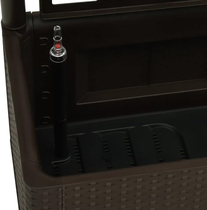 SKM Garden Raised Bed with Trellis and Self Watering System Mocha-3968