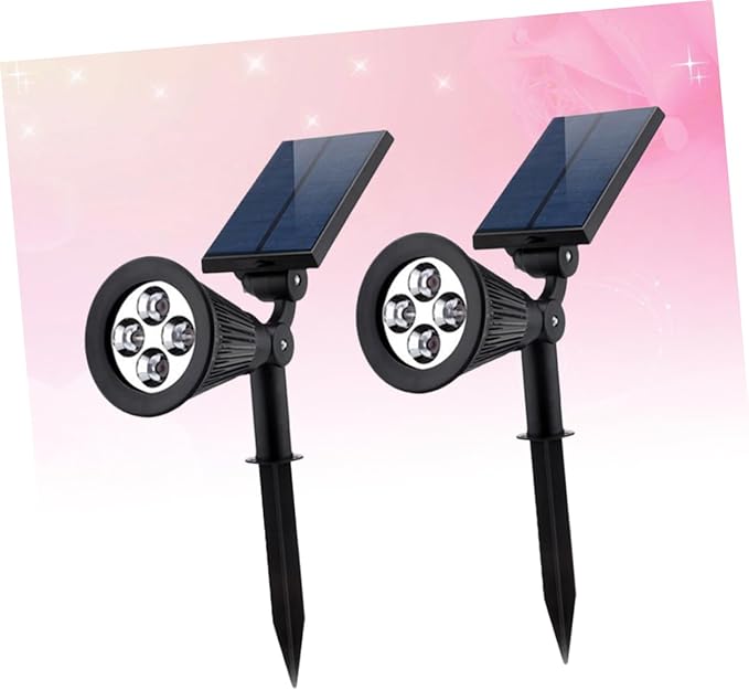 DOITOOL 2pcs RGB Lights Led Ground Plug Spotlights Outdoor Patio Lights No Wiring Required
