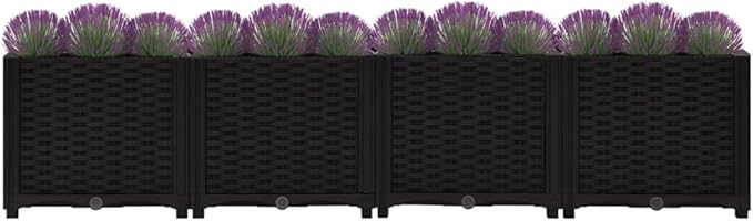 Raised BedGarden PlantersGarden PlantersGarden CenterpiecesGarden BedsRaised Beds for Growing FlowersHerbs and Fruits63x15.7x15 Polypropylene