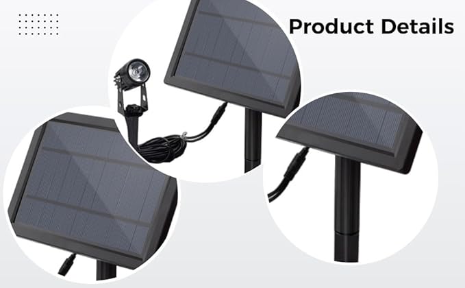 1-To-2 Led Solar Powered Spotlight Outdoor Lawn Garden Light Warm Yellow Waterproof Landscape Decorative Spotlight Auto On/Off For Patio Yard Pathway