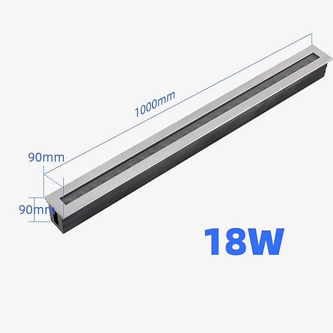 LED Landscape Lights - Outdoor Buried Lights AC 110V Rectangle Ground Light Ip67 ?Waterproof Recessed Spotlight Garden Courtyard Floor Lamp For Patio Step Walkway Easy Installation(White36W