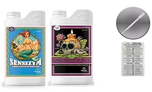 Advanced Nutrients Voodoo Juice and Sensizym 4 Liter Bundle with Conversion Chart and 3ml Pipette