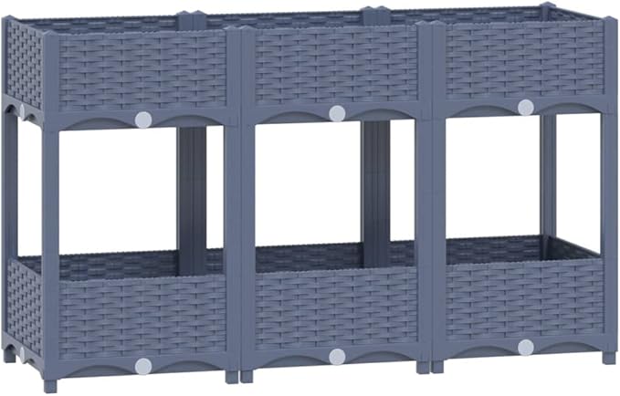 YAFF Raised Bed 47.2x15.7x28 Polypropylene (23.76lbs)