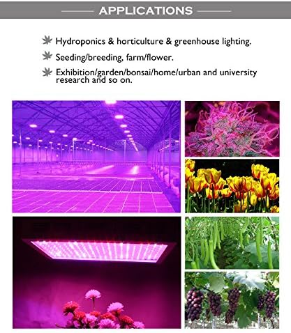 600W LED Grow Light Panel For Hydroponic Garden Greenhouse White(200pcsx3W leds)