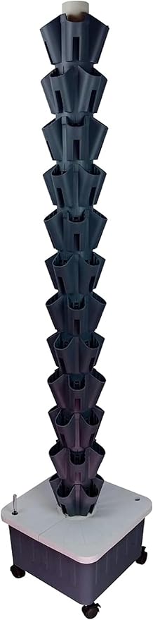 Hydroponics Growing System Tower Hydroponics Growing System Tower 8/10/12 Layer Outdoor Garden Windowsill for Planting Various Leafy Vegetables Flowers Herbs 0828