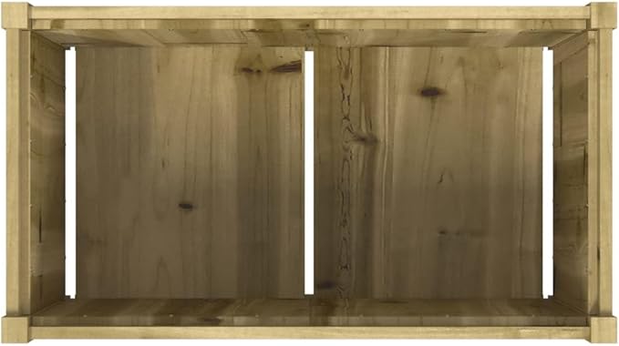 2pcs Wooden Garden Planter Box Outdoor Flower Box Wood Flower Boxes for Outdoor Plants Raised Garden Bed Planter Box Impregnated Wood Pine-283