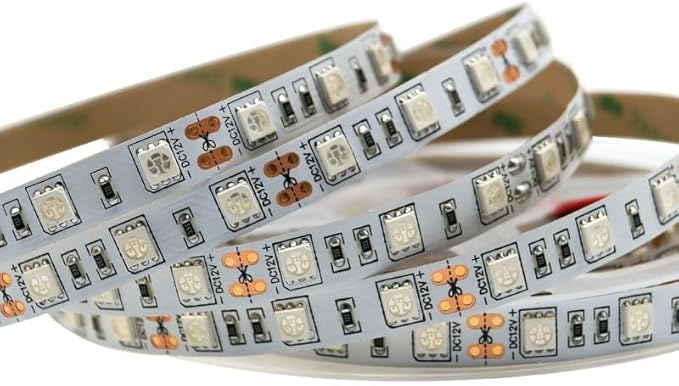 Fengyan Landscape Lights 5m 5050SMD DC12V 60leds/m LED Strip Light Indoor Plant Grow Light 3 Red 1 Blue 4 Red 1 Blue 5 Red 1 Blue LED Street Lamp (Color : 5 red and 1 Blue Size : IP20)