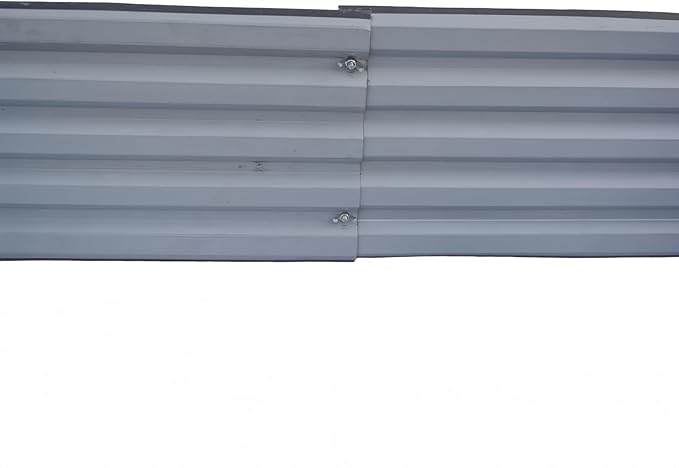 Galvanized Raised Garden Bed Outdoor Metal Quadrilateral Planter Box Deep Root Planters Boxes 4ft x 2ft Suitable for Plants Flowers Vegetables Herbs Fruits Dark Grey
