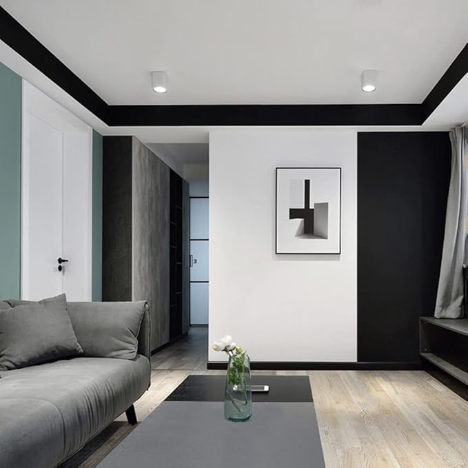 Led Mount Spotlight Square Ceiling Downlight Accent Spot Lighting Indoor AlumiExpression artistique m Housing 12w Directio l Spotlights for Hallway Corridor Gallery Display Kitchen