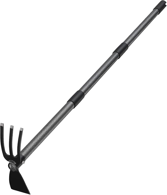 Hoe Garden Tool 45 Inch Garden Hoe Long Handle for Weeding Hoe Cultivator 2 in 1 Hand Garden Tools for Gardening Planting