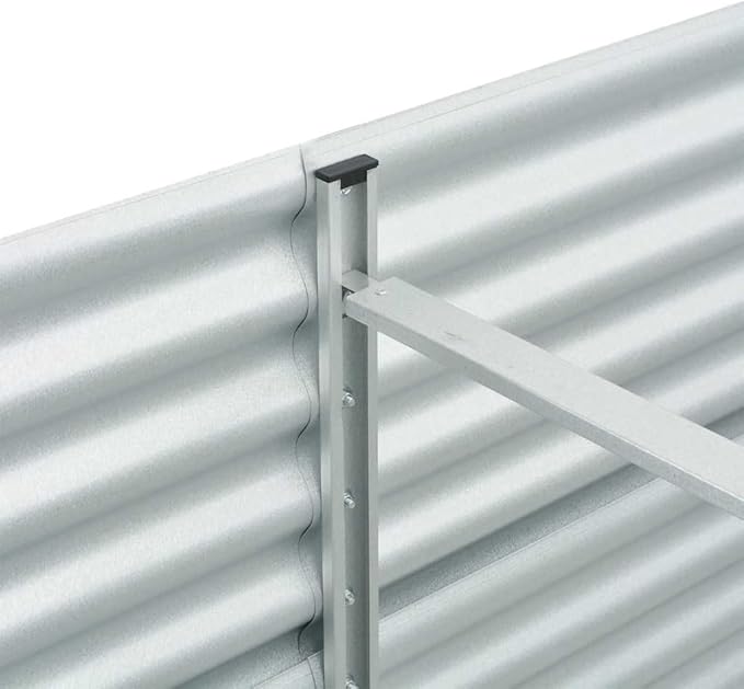 Galvanized Steel Raised Garden Bed - 157.5x31.5x31.9 Silver Metal Planter Box for Outdoor Gardening Flower and Plant Growing