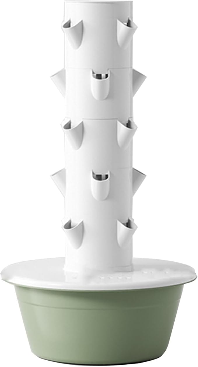 Vertical PlanterHydroponics Growing SystemIndoor Hydroponic Garden Herb Grow Kitwith Hydrating Pump Adapterfor Herbs Fruits and Vegetables5Layers
