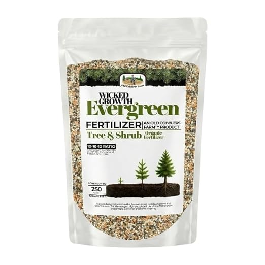 Old Cobblers Farm™ Wicked Growth Evergreen Fertilizer with Iron – Complete Tree &amp Shrub Nutrition for Deep Green Foliage Root Growth &amp Year-Round Health (5 lbs | 10 lbs | 15 lbs | 20 lbs) (10