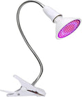 LED Grow Light AC 85-265V 120W LED Plant Bulbs 200 LEDs Clip Desk Lamp Full Spectrum with 360 Degree Flexible Gooseneck Light for Office Home Indoor Garden Greenhouse
