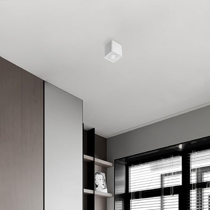 Spotlight White Square Flush Mount Spotlight 10w Downlight Accent Lamp AlumiExpression artistique m Housing Directio l Spotlights for Living Room Hallway Corridor