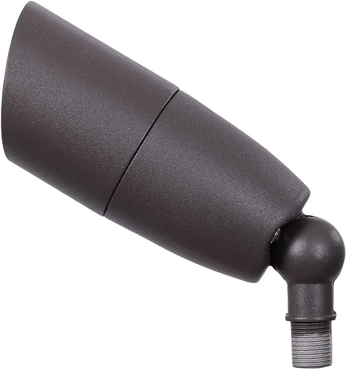 Aluminum Landscape Spotlights 12V AC/DC 36° Beam Angle | Low Voltage Lights with Ground Spike - 5W MR16 Bulb 400 Lumen - Security Lighting for Outside &amp Pool Area