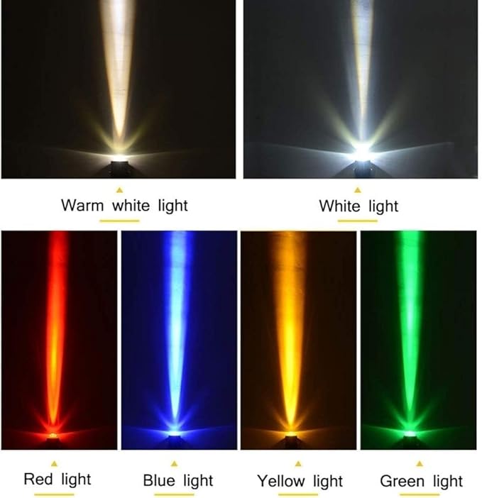 10W Outdoor Led Spotlight Waterproof Led Landscape Spotlights Illumination Six Light Colgarden Beam Pathway Lighting/Green Light