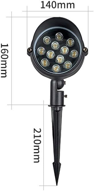 6W/12W/18W LED RGB Color Gradient Light Outdoor Waterproof Tree Spotlight Villa Community Park Landscape Ground Lights Garden Patio Aluminum Flood Light IP65 Fittings