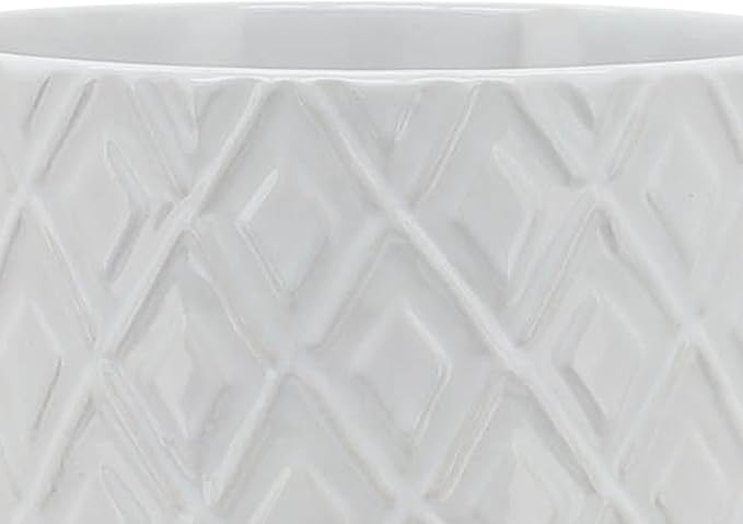 Generic 5 Diamond Planter W Stand White