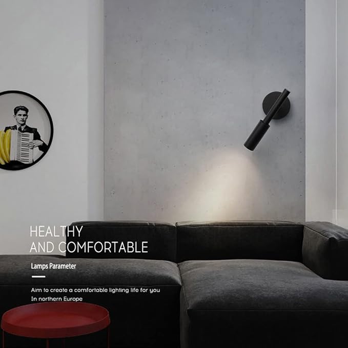 Led Wall Sconce Modern Mount Reading Light 7w Headboard Lamp Adjustable Spotlight Bed Lamps for Bedroom Bedside Living Room Hallway do el
