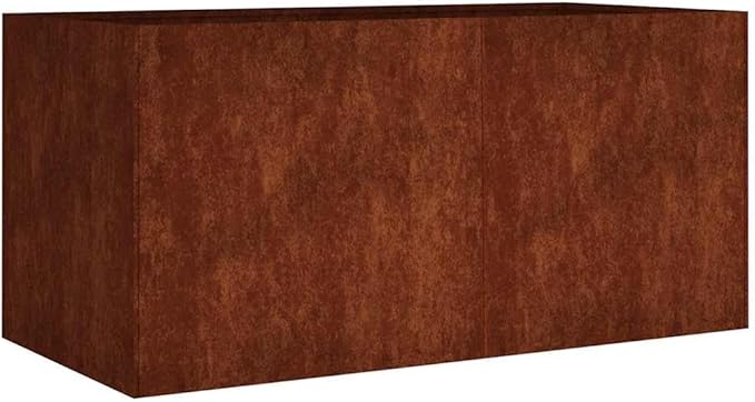 Corten Steel Planter Box Corten Steel Garden Raised Bed for Flowers Plants 31.5x15.7x15.7-662