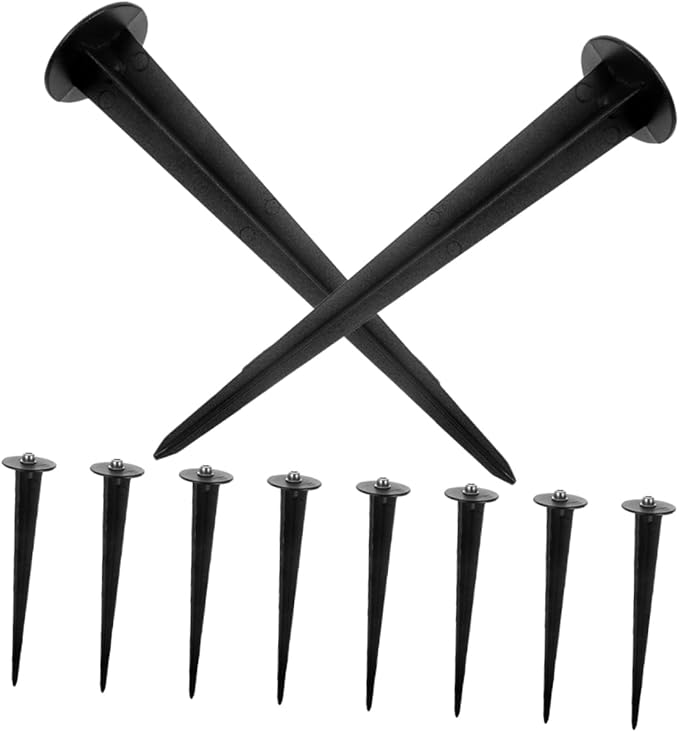 Balacoo 20pcs Solar Lamp Stakes for Outdoor Lights Replacement Stakes Ground Spike for Garden Supplies