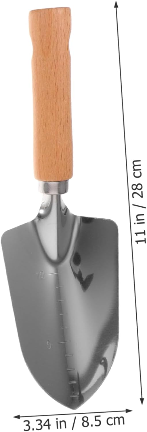 Garden Tool Set Complete Kit Rake Shovel Hoe Trowel Durable Stainless Steel Comfortable Wooden Handle for Gardening
