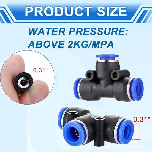 Mornajina Automatic Drip Irrigation Kits Garden Irrigation System Includes 50FT 5/16 inch Irrigation Tubing Hose &amp 15Pcs 360° Bending Dropper Atomizing Mist Nozzles Tee for Garden Watering System