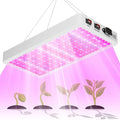 800W LED Plant Light Bloom/Veg 2Modes Indoor Planting Fill Lamp 110V Red Blue Greenhouse Tent Hydroponic Flower Vegs Succulent Potted Fruit Seeds UV/IR Cultivation Lighting with Hook US Plug