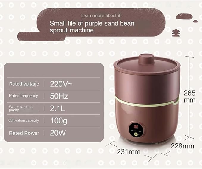 Electric Automatic Sprouter Bean Growing Machine Large Capacity Sprouting Seedling Machines Plant Germination Kits