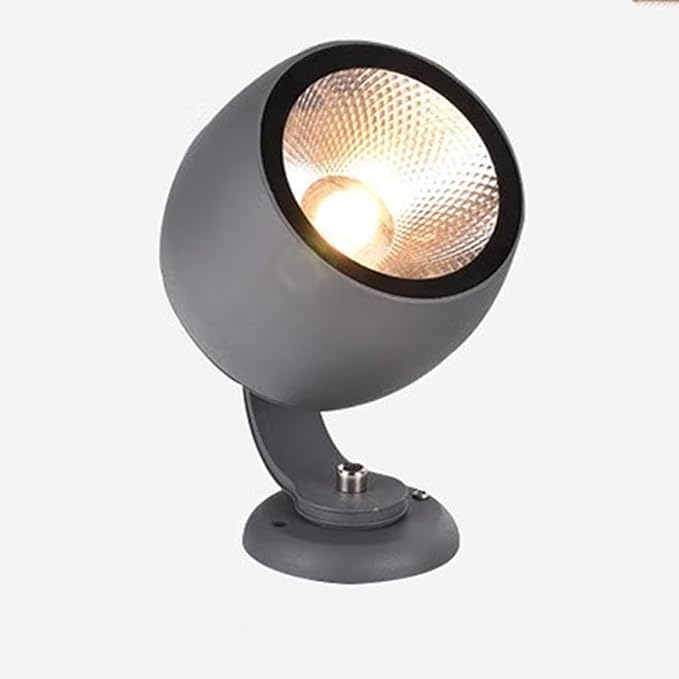 Rotation Spotlight - Lawn Lights 270° Park Tree Lights Outdoor Decorative Round Flood Lamp IP65 Waterproof 85-265V for Garden Villas Path Landscape Lighting(B- White(10W))