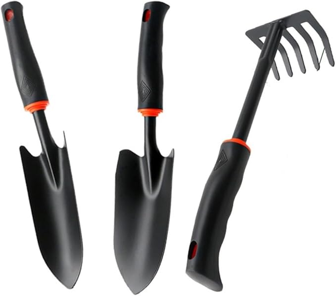 Premium Household Gardening Tools Set - Spade Shovel Rake Fork Hoe Combination for Efficient Gardening(Set-b)