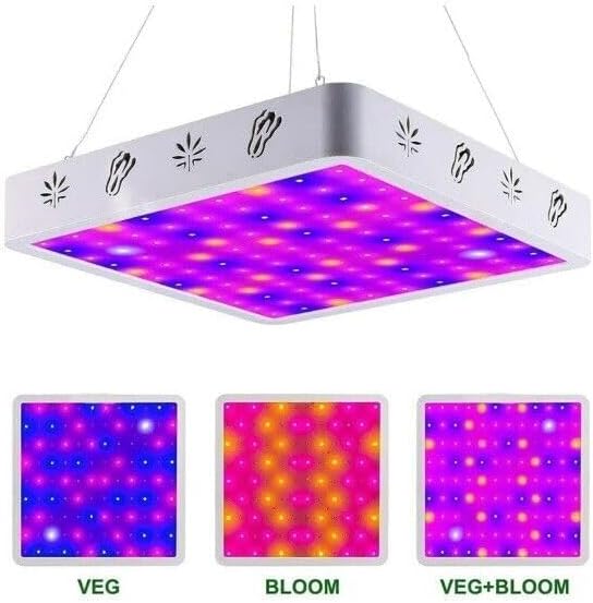 HeargGrow LED Panel Plant Flower Seedling Grow Light Growbox Hydroponics Phytolamp A008